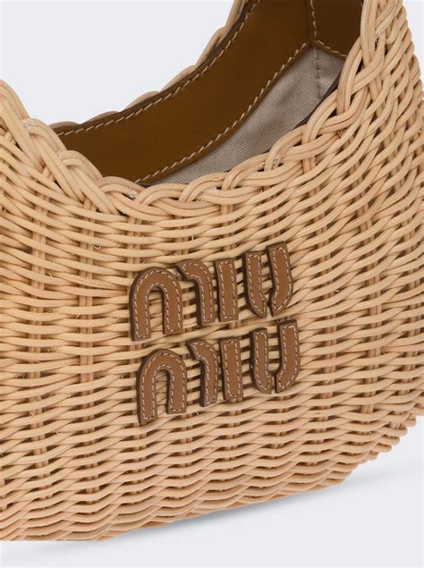 miu miu rattan bag|miu miou handbags.